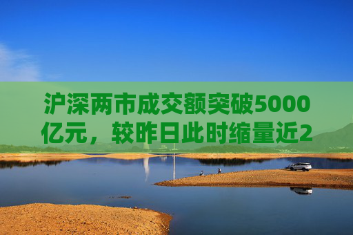 沪深两市成交额突破5000亿元，较昨日此时缩量近2300亿元