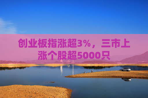 创业板指涨超3%，三市上涨个股超5000只