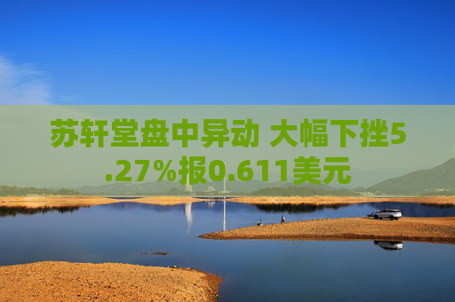 苏轩堂盘中异动 大幅下挫5.27%报0.611美元